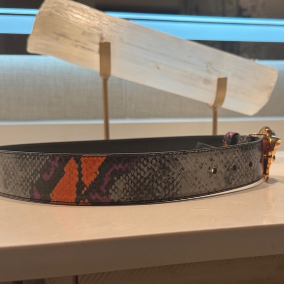 Versace Black, Gray, Orange, Magenta Men’s or Womens Belt - Picture 5 of 8